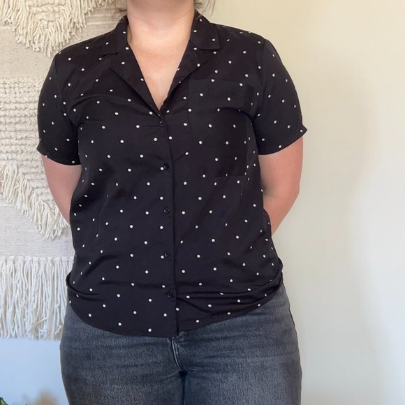 Polka Dot Button Down - Picture 3 of 7